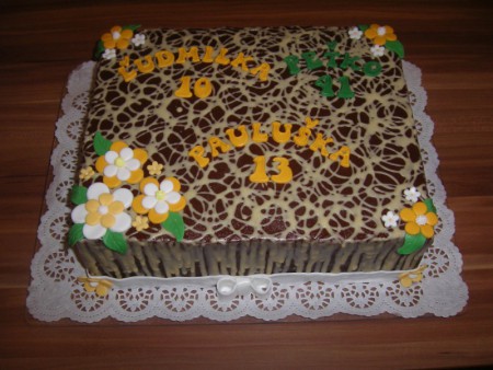 Narodeninová torta - polopenová torta
